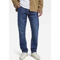 Straight-Jeans G-STAR RAW "Mosa Straight" Gr. 33, Länge 34, blau (faded atlantic ocean) Herren Jeans Straight Fit