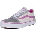 Vans Girl's Ward Sneaker, Iridescent Glitter Pink White, 2.5 UK Child