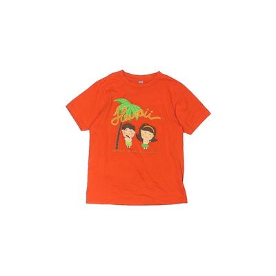 Next Level Apparel Short Sleeve T-Shirt: Orange Tops - Kids Girl's Size Small