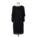 Jessica Howard Casual Dress - Shift: Black Print Dresses - Women's Size 6