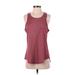 Athletic Works Active Tank Top: Red Activewear - Women's Size Small