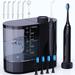 REDFMG Water Flosser & Electric Toothbrush Set - 1000ML Detachable Water Tank Electric Water Toothbrush 7 Jet Tips & 4 Brush Heads IPX6 Waterproof
