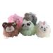 5pcs Bath Balls Cartoon Animal Shaped Shower Ball Bath Loofahs Pouf for Kids Children (Random Pattern)