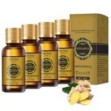 Rdeuod Essential Oils Slimming Ginger Oil Belly Ginger Oil Ginger Oil Belly Button Slimming Stomach Massage Oil Anti-cellulite Massage Oil Ginger Massage Oil gold 40ml