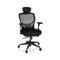 Bürostuhl / Chefsessel VENUS BASE Sitz Stoff / Rücken Netz silbergrau / schwarz hjh OFFICE