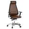 Bürostuhl / Drehstuhl GENIDIA PRO Leder braun hjh OFFICE