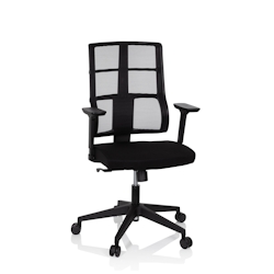 Bürostuhl / Drehstuhl SPINIO Netzstoff / Stoff schwarz hjh OFFICE Image