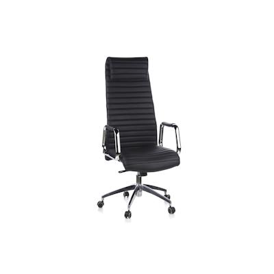 Bürostuhl / Chefsessel ASPERA 20 Nappaleder schwarz hjh OFFICE Image