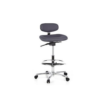 Hocker / Drehhocker / Arbeitsstuhl WORK MF anthrazit hjh OFFICE Image