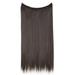 Mortilo wigs for women Hair Extensions Secret Hidden Wire In Real Long Thick Straight Curly Headband For Women Brown One Size Gift