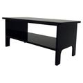 Farfi Coffee Table Model Wide Application Adorable Acrylic Dollhouse Black Coffee Table for Ornament (Black)