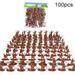 Mairbeon 100Pcs Mini Classic Soldiers Figures Models Playset Desk Decor Kids Toy Gift