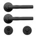 Farfi 2Pcs Miniature Hardware Handle Good Craftsmanship Smooth Surface 1/6 Ratio Mini Dollhouse Hardware Handle for Micro Living Room (Black)