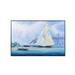 Old Modern Handicrafts AF004 47 x 1 x 3 x 31 in. Britannia & Vigilant Off the Royal Yacht Squadrons Headquarters - Canvas Painting