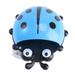 Beetle bike basket Novel Beetle Bike Basket Children Scooter Tricycle Four-wheeled Car Seven-star Ladybug Music Basket Bag Accessories(Blue/No Battory)