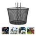 Hook Basket Durable Iron Basket Detachable Hanging Bike Basket Front Handlebar Bike Basket for Man Woman Kids Boys Girls