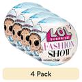 (4 pack) L.O.L. Surprise Fashion Show Dolls in Paper Ball with 8 Surprises Accessories Collectible Doll Paper Packaging Fashion Theme Fashion Toy Girls Ages 4 +