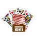 Pork Chops Meat Food Texture Poker Playing Card Funny Hand Game