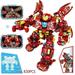 Custom MOC Same as Major Brands! 935PCS Half Perspective Machine Iron Heroes Display Book Ideas Figures Super Hero Avengers Building Block Toy Iron Man Boy Creative Child Fun Game Building Block Toy