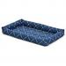 Mid-West Metal Products Quiet Time Couture Ashton Bolster Pet Bed - Blue 22 in.