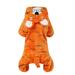 Etereauty Pet Costume Dog Halloween Suit Dog Tiger Costume Dog Jumpsuit Pet Puppy Supplies - Size M (Orange)
