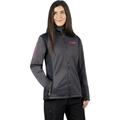 FXR Womens Pulse Softshell Jacket HydrX Fleece Interior Snow Casual Asphalt Razz - 241005-0828-16