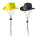 2 Pcs Dog Cowboy Hat Pet Cowboy Costume Dog Cowboy Costume Halloween Costumes for Dogs Cat Puppy Hats Dog - black+yellow