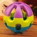 Mairbeon Pet Playing Ball Ball Shape Durable Colorful Cats Playing Ringing Ball for Chewing