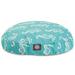 MajesticPet 36 in. Sea Horse Round Pet Bed Teal - Medium