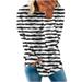 Virmaxy Women s Hooded Sweater Dress Pet Oversized Pockets Mesh Zip Sweater Long Sleeve Round Neck Solid Colour Top Black-B S