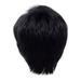 Mortilo human hair wig Short Hair Wigs For Black Women Short Cuts Wigs For Black Women Short Straight Black Ladies Wigs Black One Size Gift