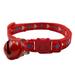 Adorable Pet Collar - Love Heart Pattern Nylon - Kitty Puppy Collar - Colorful Bell Pendant - for Outdoor