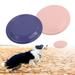 Pet Dog Frisbee 2 Pack 4.7 Inch Dog Frisbee Pet Interactive Training Frisbee Bite Resistant Dog Toy Not Easily Deformed Pink and Purple.