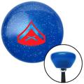 American Shifter Red 02 Lance Corporal Blue Retro Metal Flake Shift Knob with M16 x 1.5 Insert Auto Brody