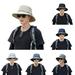 D-GROEE Fishing Hiking Hat for Men Adjustable String Sun Hat Wide Brim Boonie UPF50+ Sun Protection Hat Beach Women