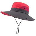 Sun Hats for Women Visors Hat Fishing Fisher Beach Hat UV Protection Cap Black Casual Womens Summer Caps Ponytail Wide Brim Hat Watermelon Red