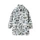 JGTDBPO Coat For Toddlers Rainy Season Children S Raincoat Button Jacket Cute Printing Hooded Long Sleeve Mid-Length Jacket With Pockets outerwear For Boys And Girls
