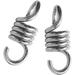 Nvzi 2Pcs Hammock Chair Spring Hooks Heavy Duty 700LB Weight Capacity Sturdy Steel Extension Spring Fits Hammock Chair Hanging Porch Suspension Hooks Garden Swings