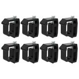 Unique Bargains 8 Pcs Truck Bed Cap Mount Clamps Camper Shell Clips Fit for Chevy Silverado 1500 2500HD 3500HD Black