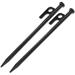 HOMEMAXS 2PCS Camping Tent Pegs Sturdy Outdoor Tent Fixing Pole Steel Pegs Nails