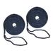 2 PCS 1/2 Inch 15 FT Double Braided 16 Strand Nylon Dock Line Mooring Line Boat Dock Rope NAVY BLUE