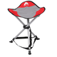 Ozark Trail Tripod Camp Stool with Carry Strap Polyester Red 2 Pounds