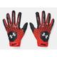 Under Armour Men s UA Clean Up Baseball Batting Gloves 1378764-003 Black/Dark Orange/White