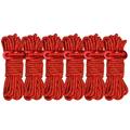 6 Pack Of 4mm Outdoor Tent Ropes Lightweight Camping Ropes With Aluminum Rope Adjuster Tension Bag For Tent Tarp Canopy Camping