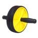 Abdominal exercise roller 175mm Abdominal Exercise Roller Steel Tube PVC Double Wheel Abdomen Training Roller Mute Abdominal Wheel (Yellow)