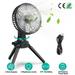 Portable Camping Fan with Light iMounTEK 10400mAh Rechargeable Battery Up to 30H Work Time Emergency Power Bank Perfect for Outdoor Camping Hiking and Hurricane power outage emergencies (Black)