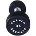 French Fitness Urethane Round Pro Style Dumbbell 35 lbs - Single (New)