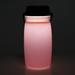 Silicone Solar Charging Kettle 600ML Outdoor Camping Lamp Tent Light Portable Multifunction Solar Light Water Bottle Glowing Luminous Cup Lantern for Outdoor Night Lighting[Pink]