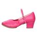 dmqupv City Classified Sandals for Women Sole Rubber Low Heel Thick Heel Dance Shoes Sandals Womens Slides Sandals Sandal Hot Pink 7.5