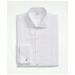 Brooks Brothers Men's Stretch Cotton Broadcloth English Collar, 10-Pleat Tuxedo Shirt | White | Size 17½ 35